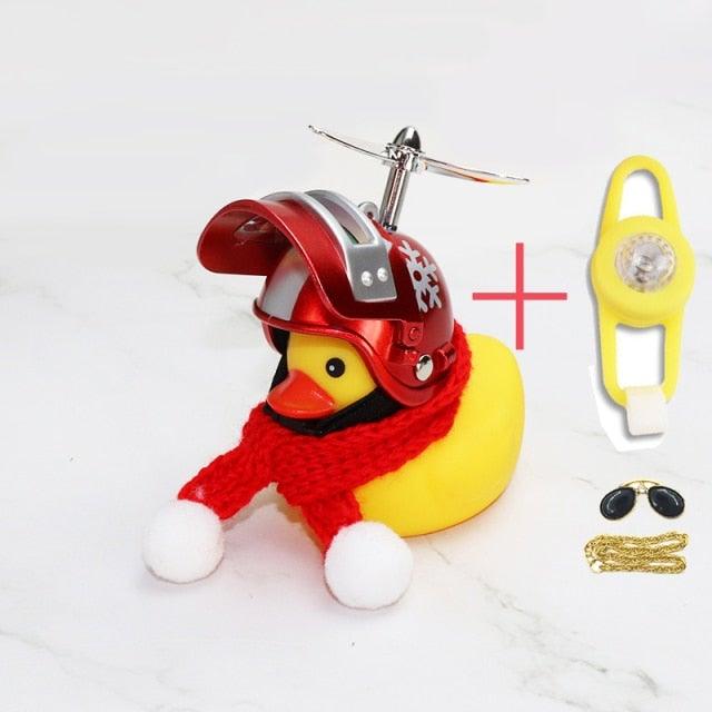 Helmet Duck Bicycle Handlebar Ornament
