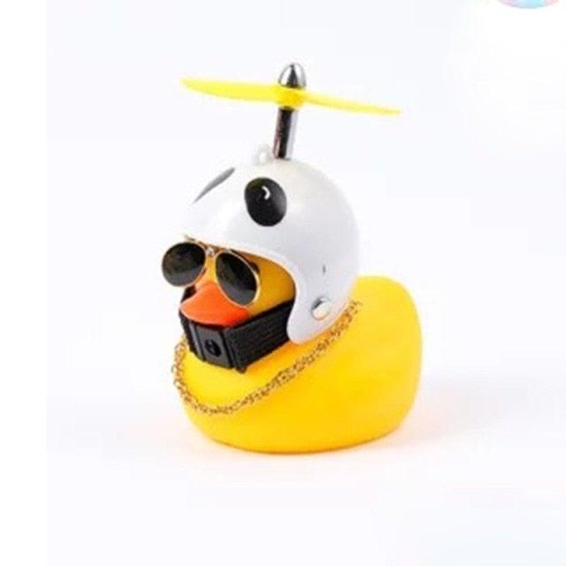 Helmet Duck Bicycle Handlebar Ornament