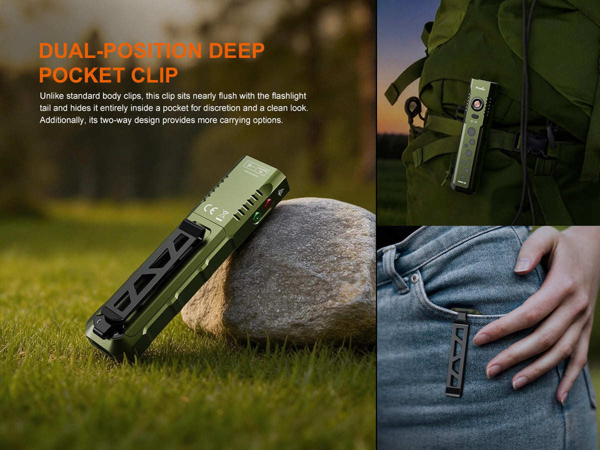 Fenix E08R UE Multi-Light EDC Flashlight With Red Light & Green Laser - view 16