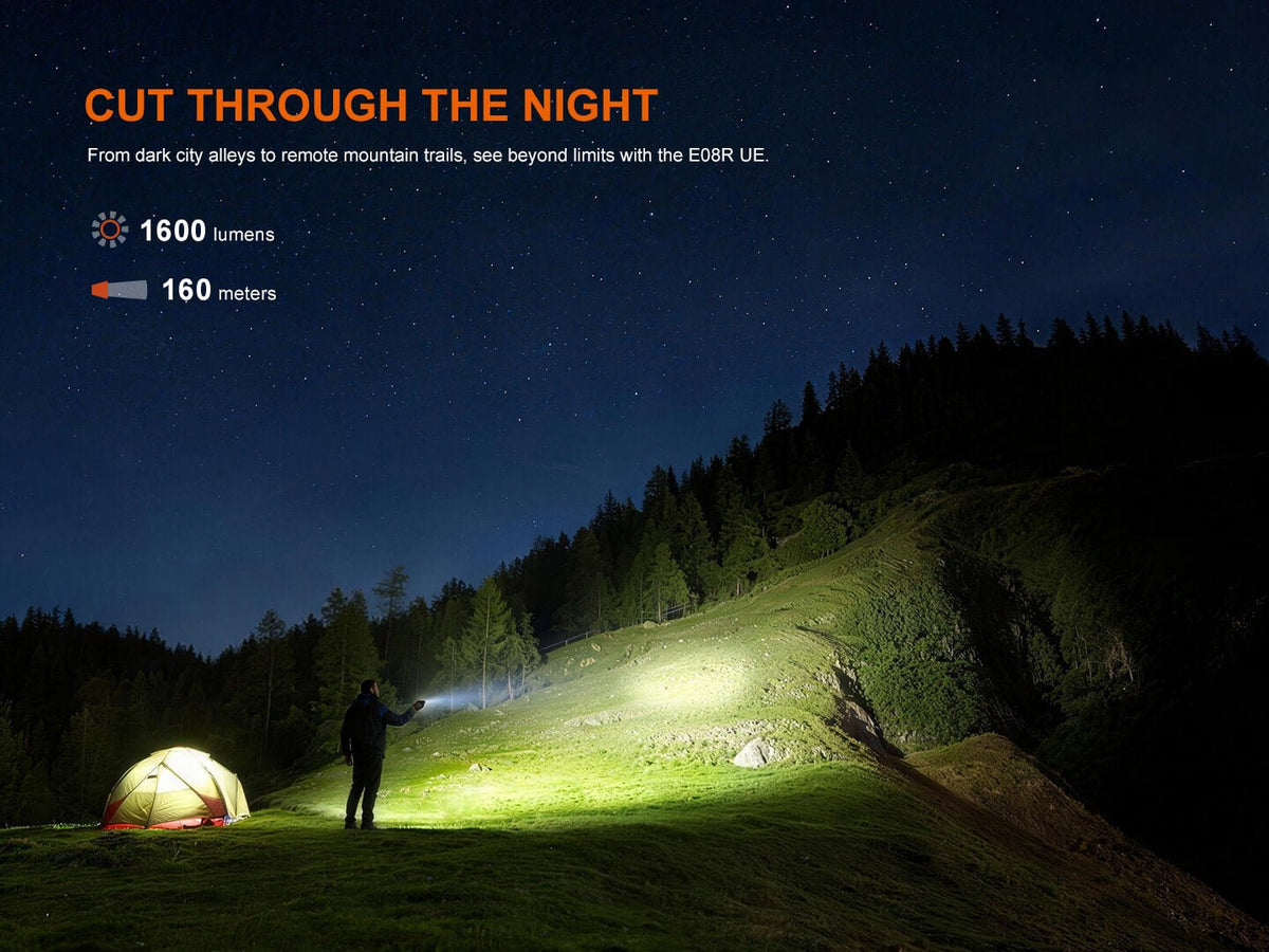Fenix E08R UE Multi-Light EDC Flashlight With Red Light & Green Laser - view 4