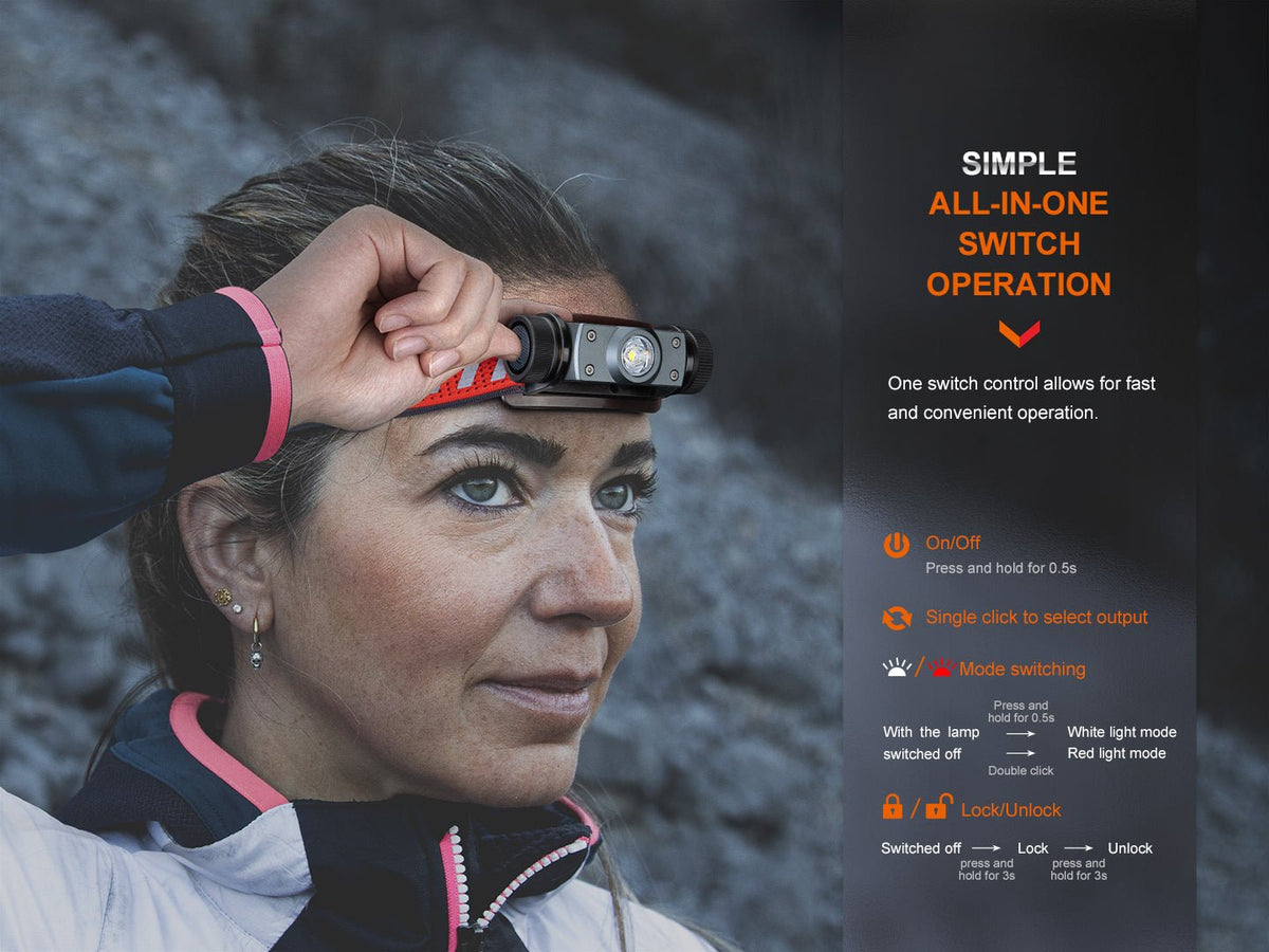 Fenix HM62-T Lightweight Trail Running Headlamp - view 2