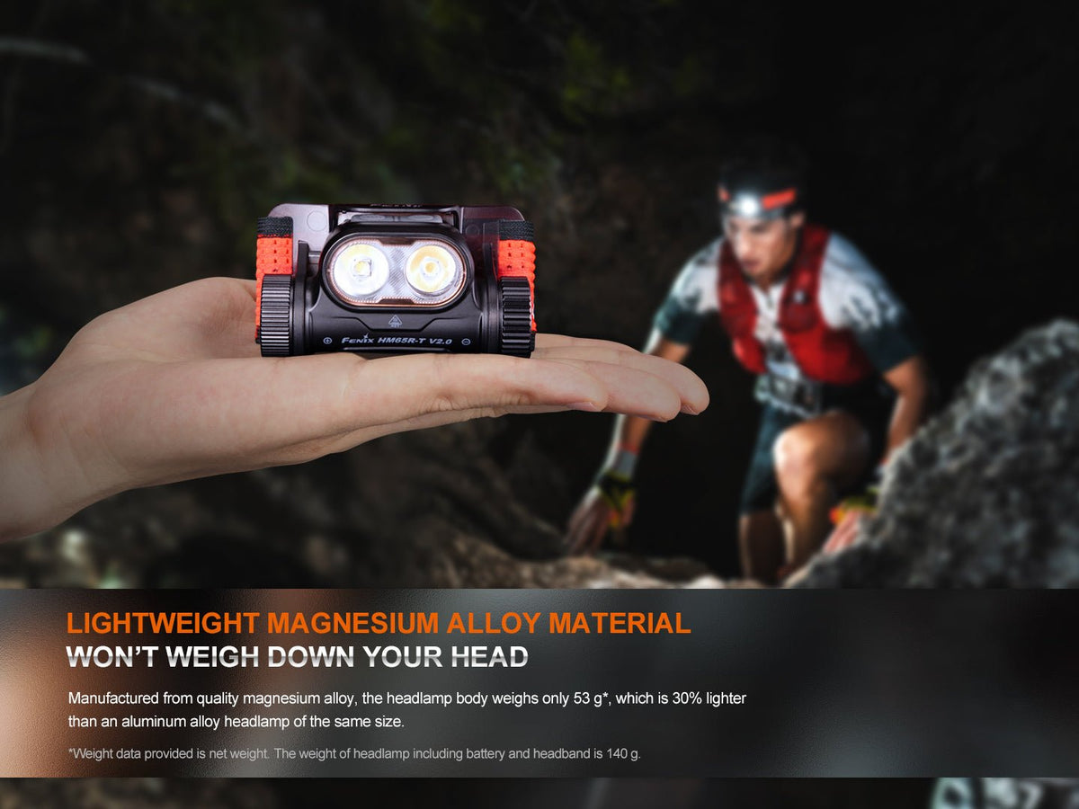 Fenix HM65R-T V2 Rechargeable Lightweight Trail Running Headlamp - view 2