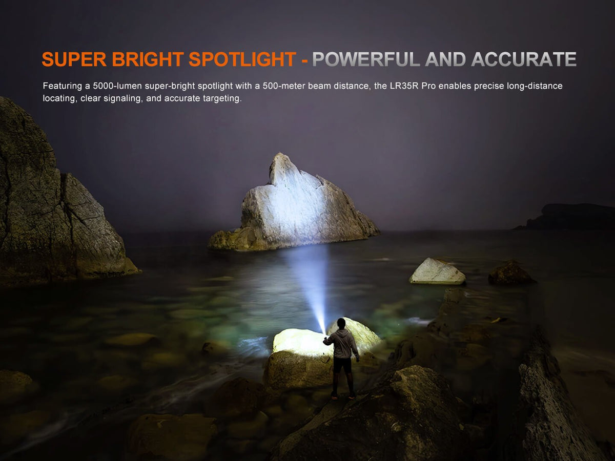 Fenix LR35R PRO Rechargeable Palm-Sized Searchlight - view 5