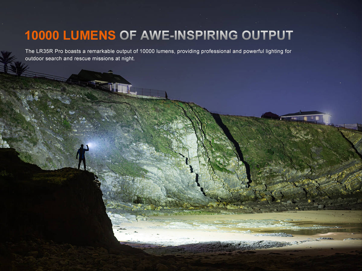 Fenix LR35R PRO Rechargeable Palm-Sized Searchlight - view 4