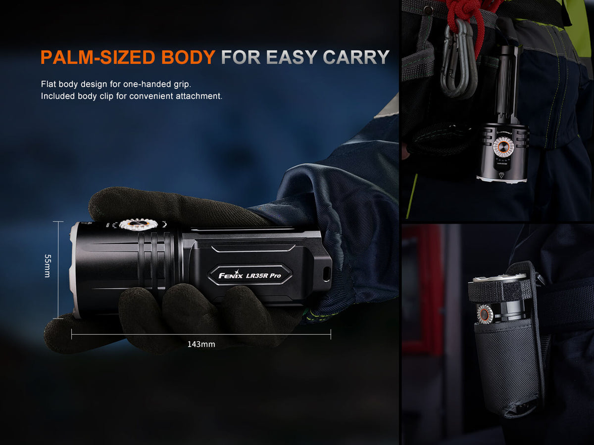 Fenix LR35R PRO Rechargeable Palm-Sized Searchlight - view 11