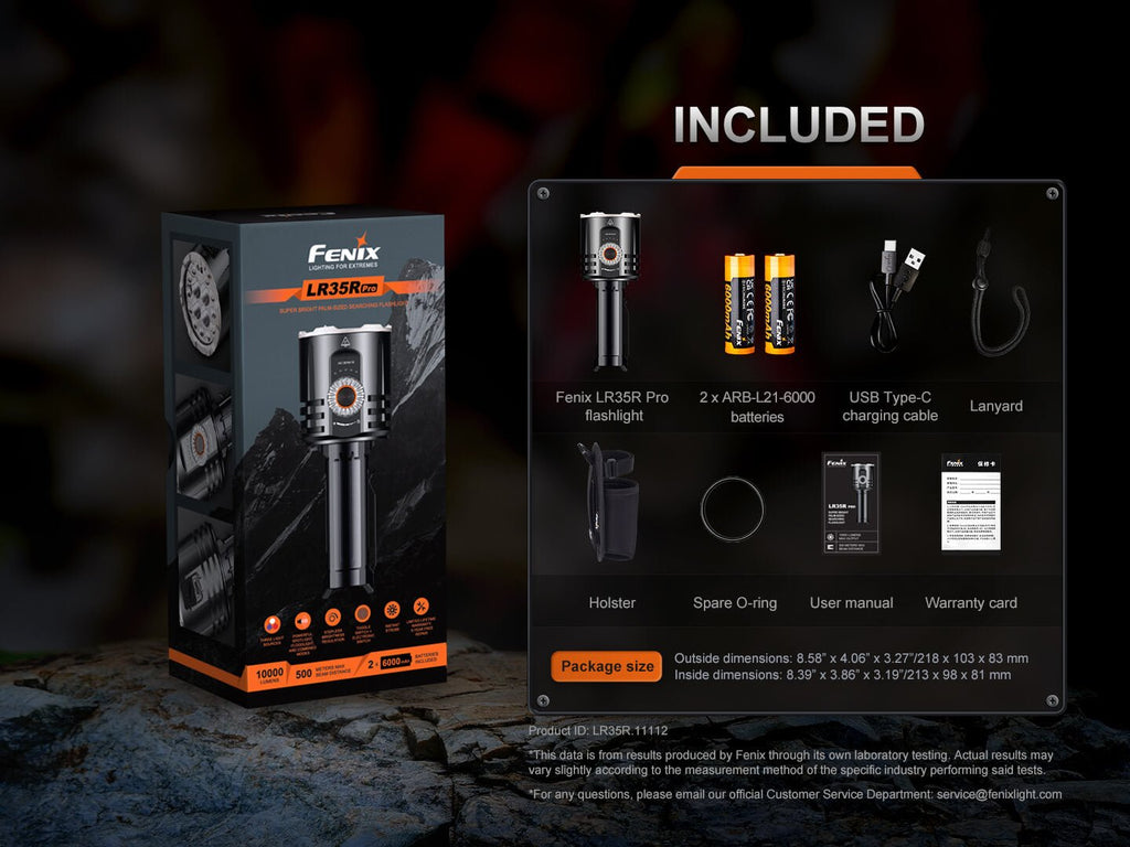 Fenix LR35R PRO Rechargeable Palm-Sized Searchlight - view 19