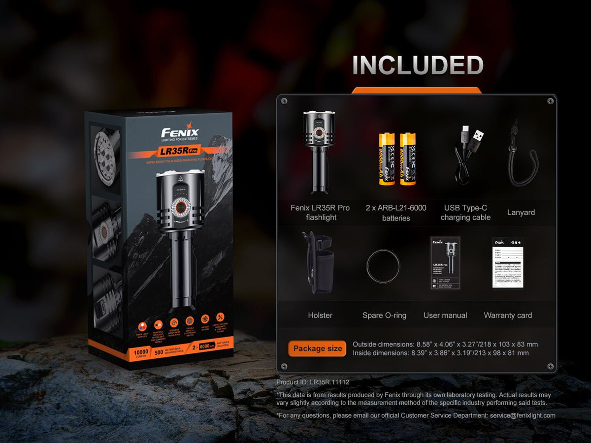 Fenix LR35R PRO Rechargeable Palm-Sized Searchlight - view 19