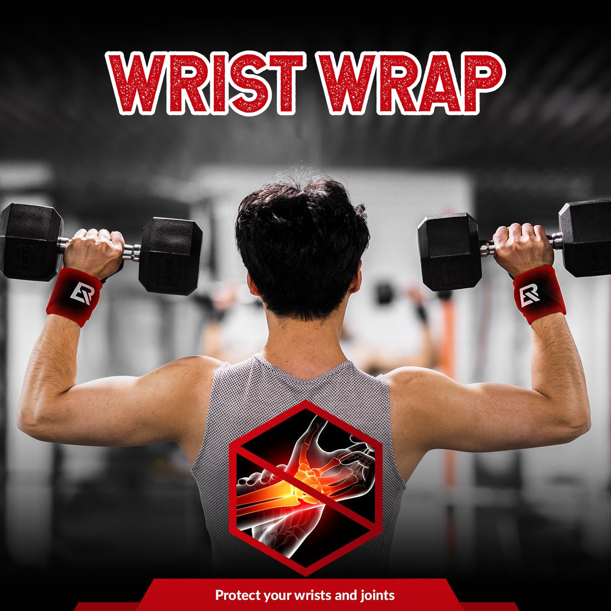 ROCKBROS 22-Inch Weightlifting Wrist Wraps