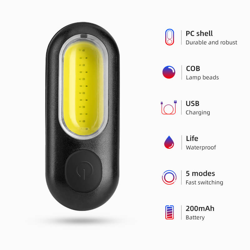ROCKBROS Mini COB Dual-Color Bike Tail Light