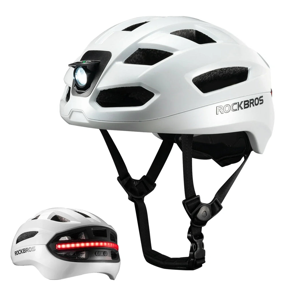 GlowGuard Smart Cycling Helmet with Remote Lights