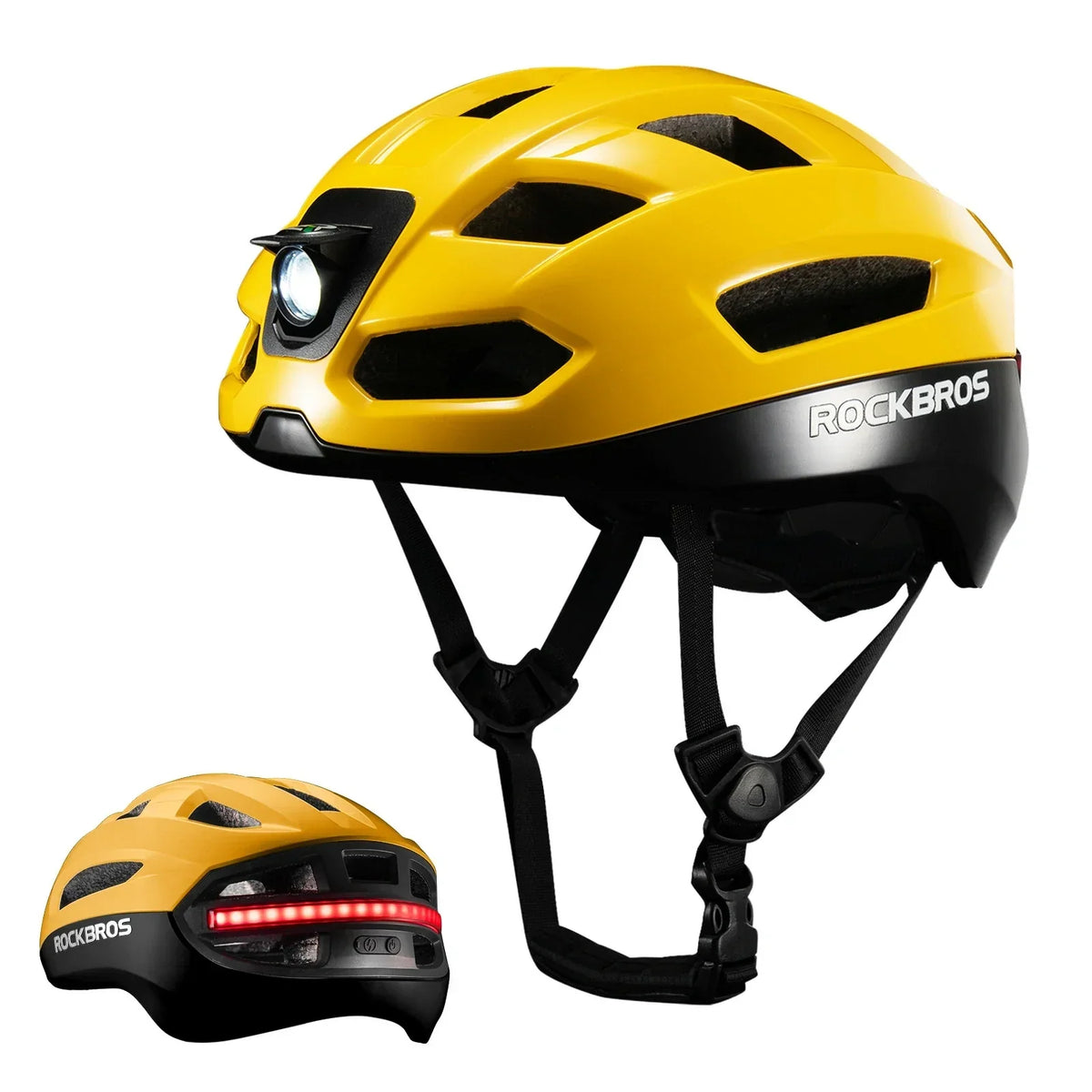 GlowGuard Smart Cycling Helmet with Remote Lights