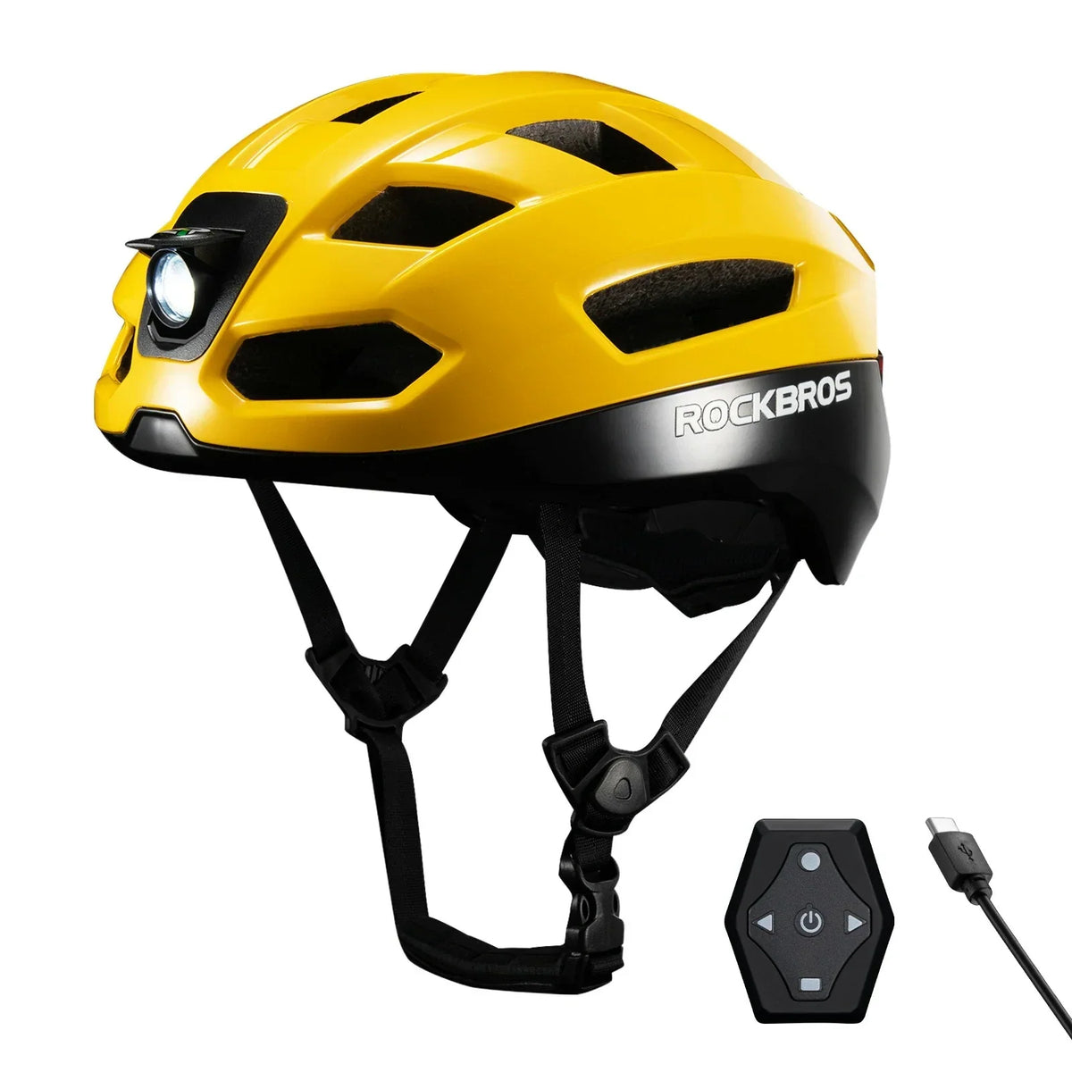 GlowGuard Smart Cycling Helmet with Remote Lights