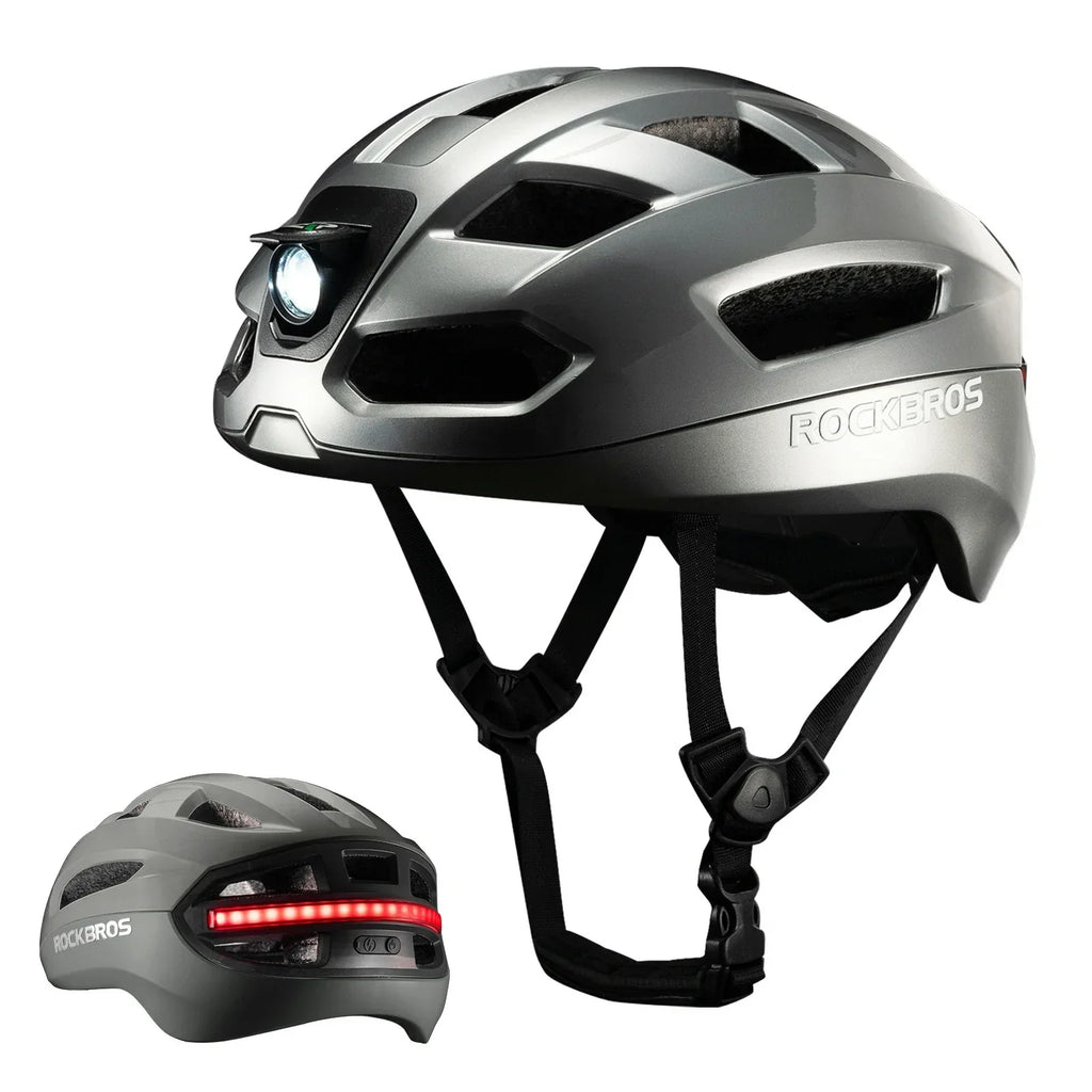 GlowGuard Smart Cycling Helmet with Remote Lights