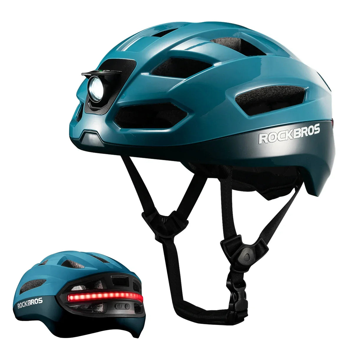 GlowGuard Smart Cycling Helmet with Remote Lights