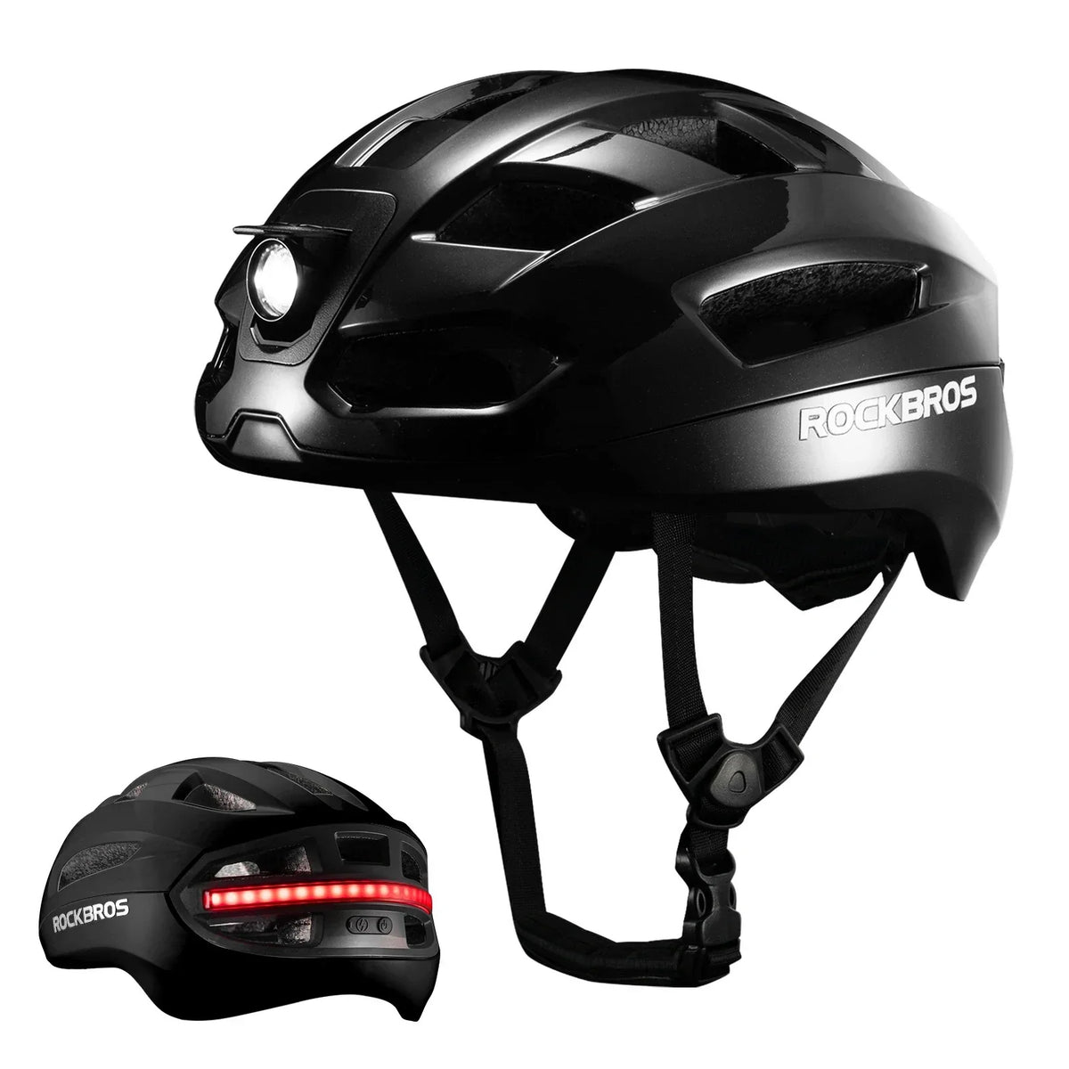 GlowGuard Smart Cycling Helmet with Remote Lights