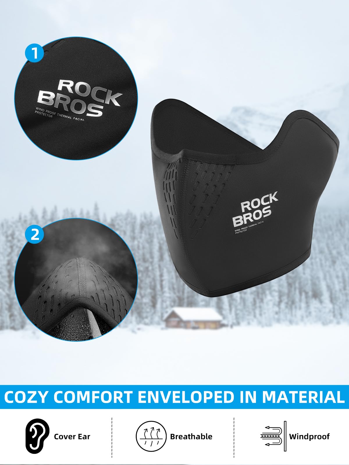 ROCKBROS Thermal Half Balaclava