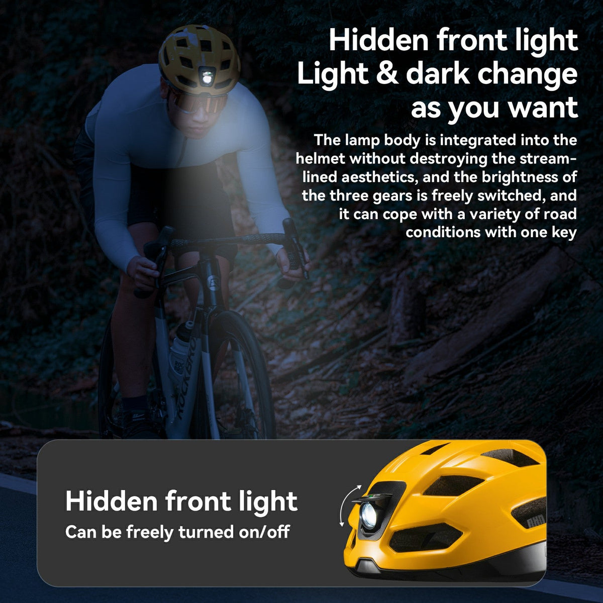 GlowGuard Smart Cycling Helmet with Remote Lights
