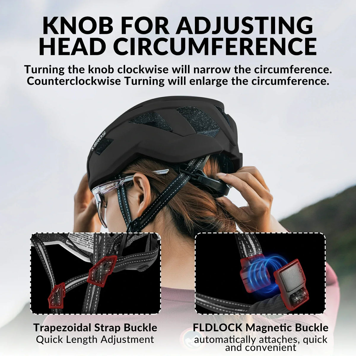 ROCKBROS LK-11 Adjustable Cycling Helmet