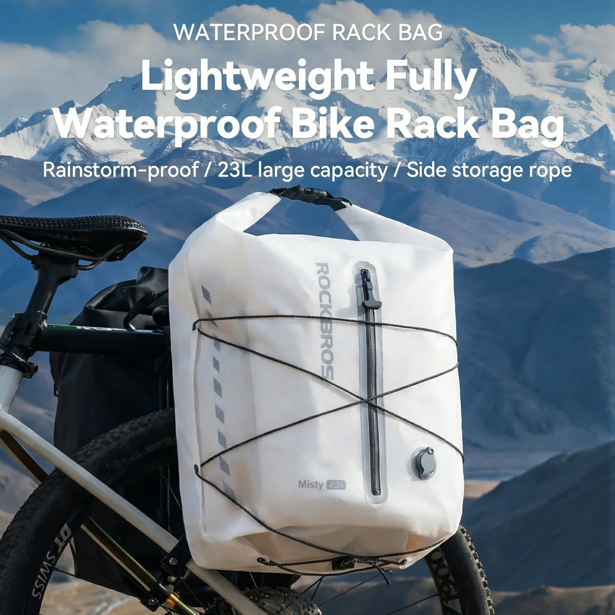 Lightweight Waterproof Rack Bag – 23L