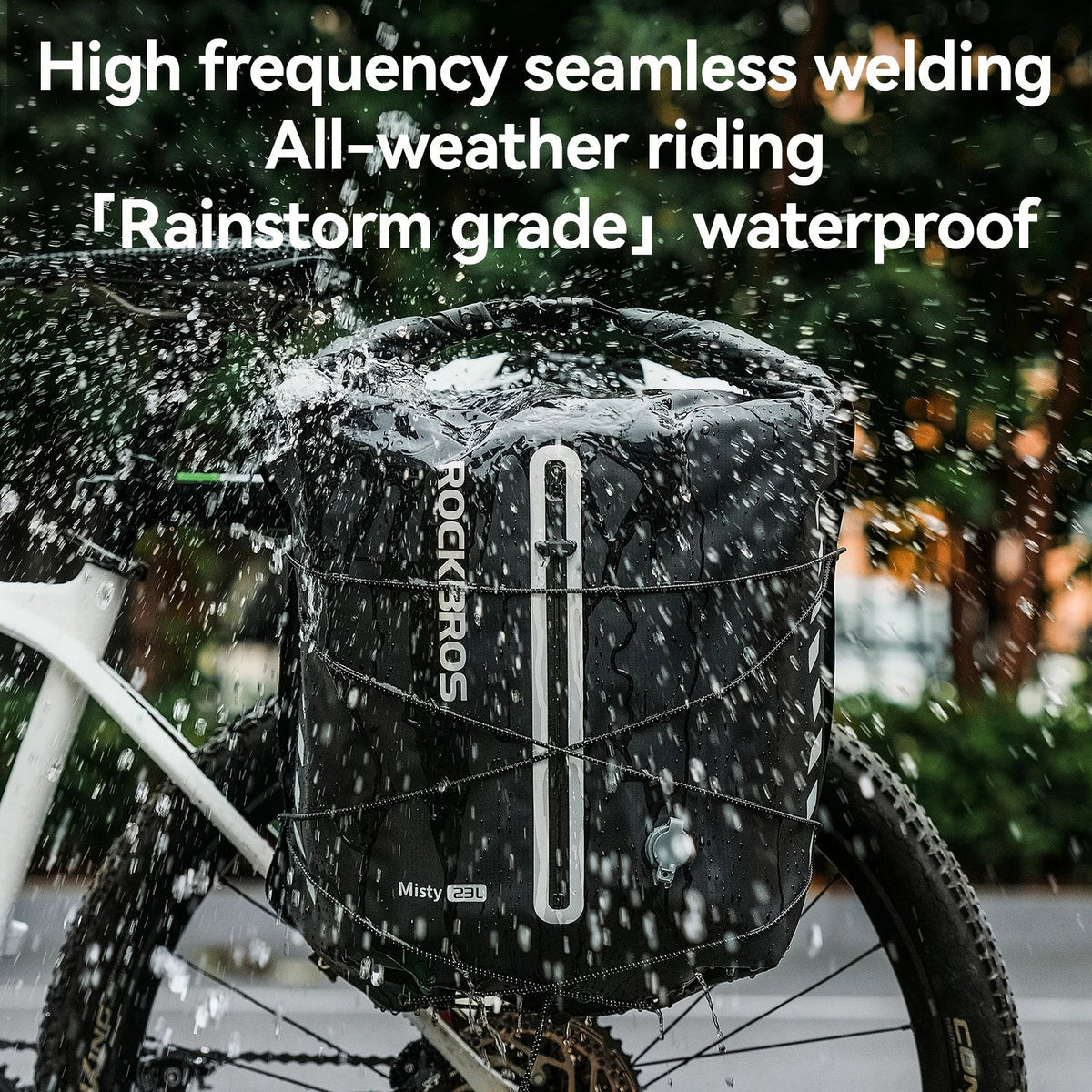 Lightweight Waterproof Rack Bag – 23L