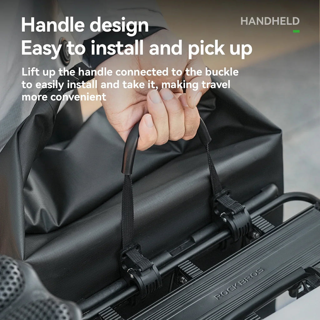 Lightweight Waterproof Rack Bag – 23L