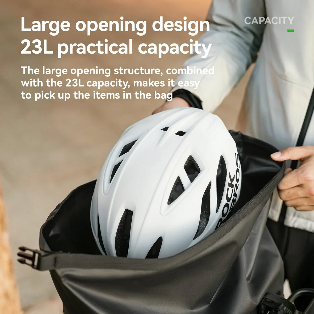 Lightweight Waterproof Rack Bag – 23L