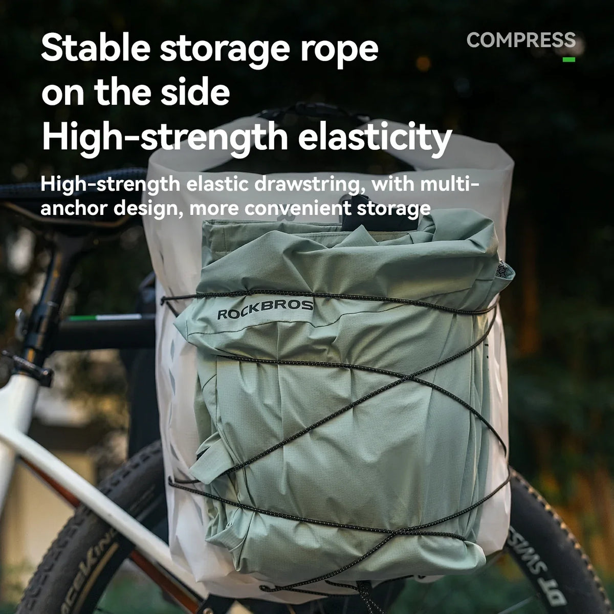 Lightweight Waterproof Rack Bag – 23L