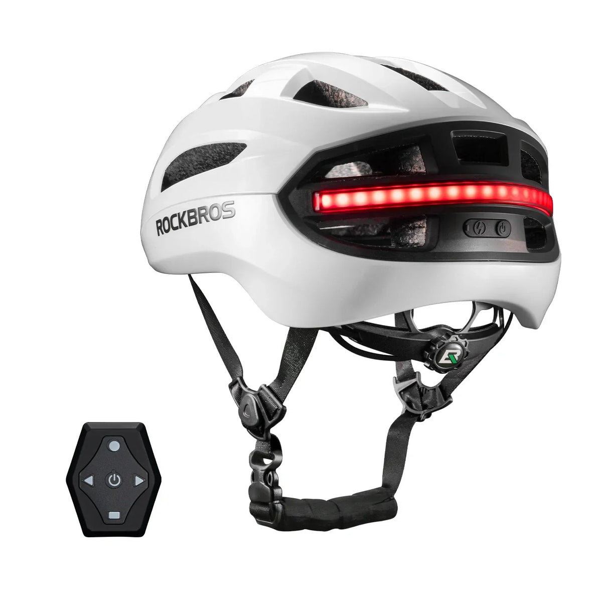GlowGuard Smart Cycling Helmet with Remote Lights