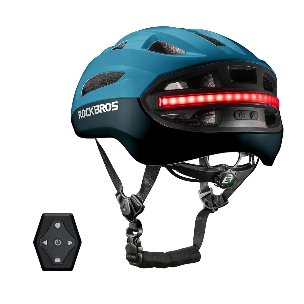 GlowGuard Smart Cycling Helmet with Remote Lights