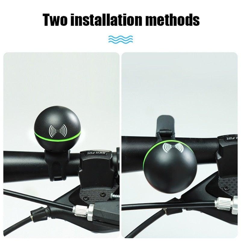 Round Electronic Bike Horn with 3 Sound Modes - view 6