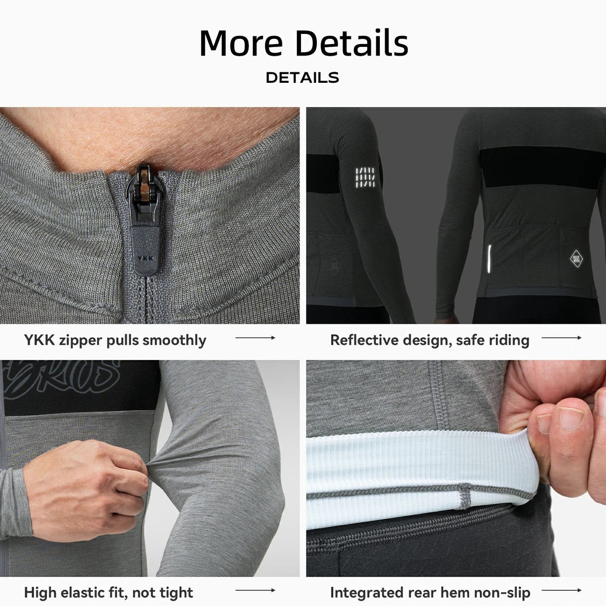 Men's Tencel & Merino Wool Cycling Jersey