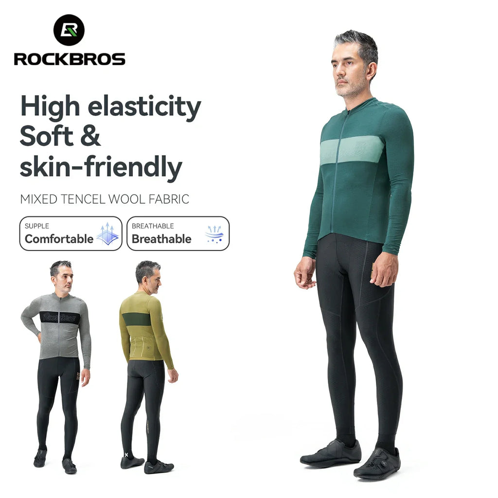 Men's Tencel & Merino Wool Cycling Jersey