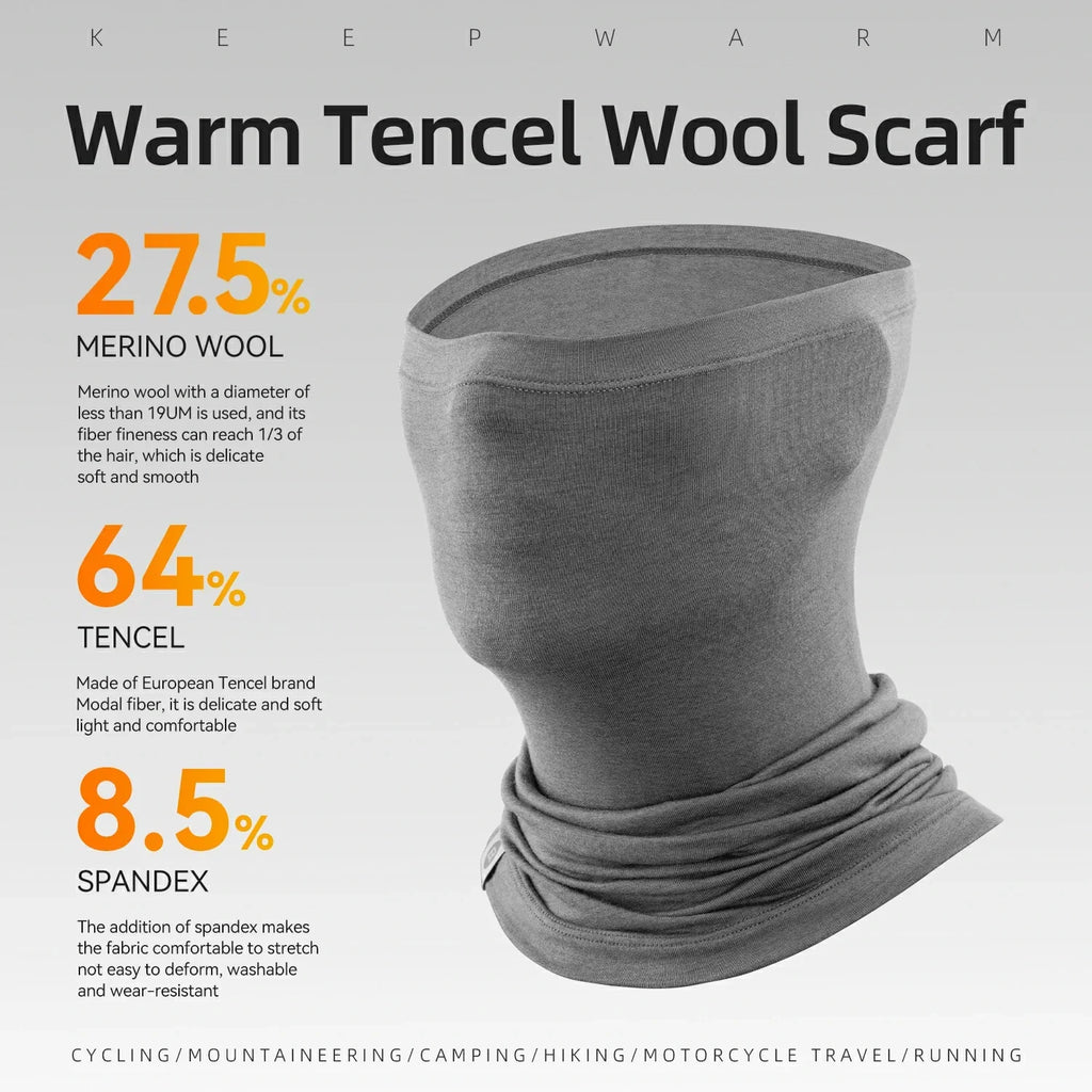 Merino Wool-Blend Thermal Neck Gaiter
