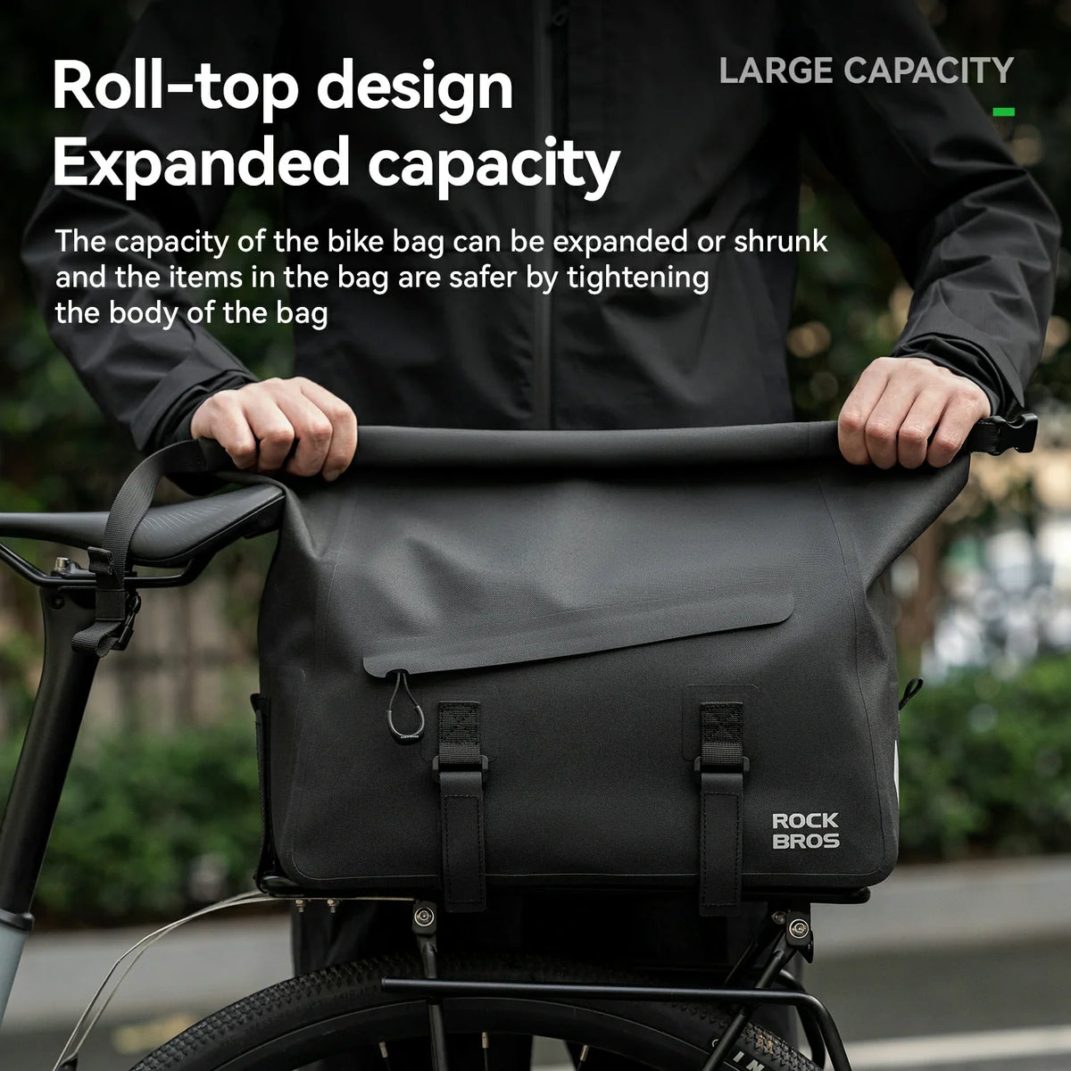 Waterproof Rear Rack Bag – 16L