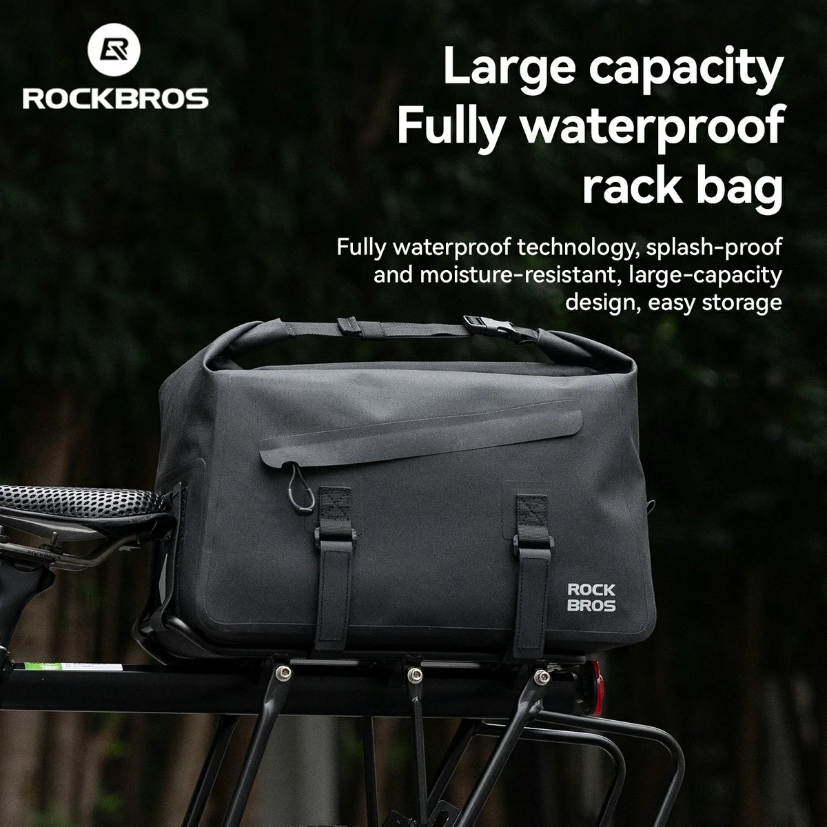 Waterproof Rear Rack Bag – 16L