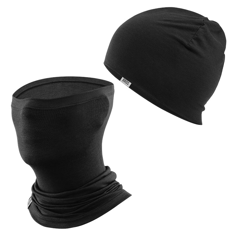 Merino Wool Winter Hat & Face Mask Set