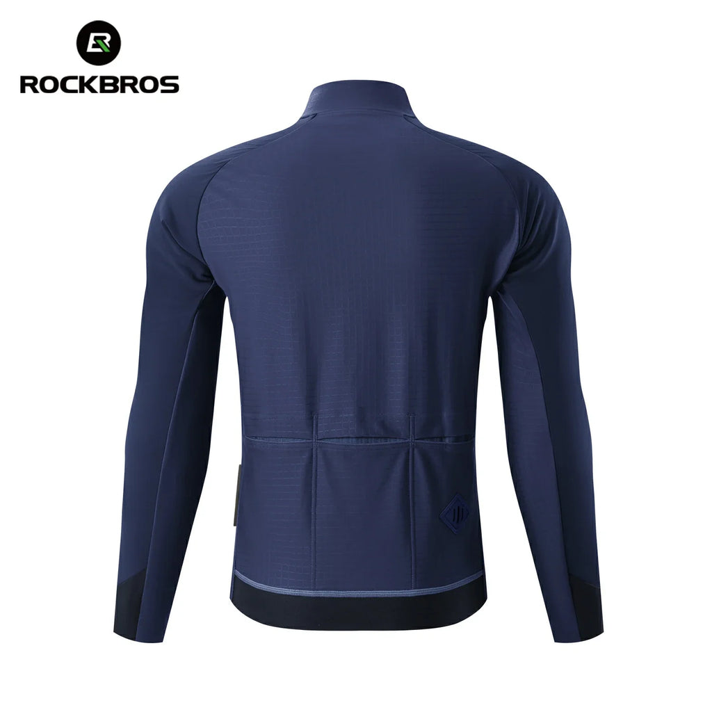 Double-Layer Fleece Winter Cycling Jacket